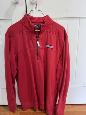 Vineyard Vines Shep & Ian padded  quarter zip sweatshirt